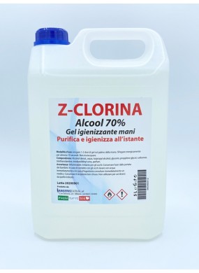 Z-clorina gel igienizzante mani tanica da 5 lt